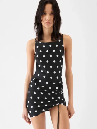 The Spiaggia dress Square-neck dress with built-in bodysuit