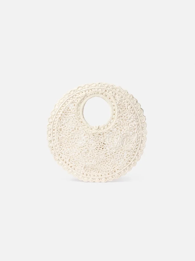 The Spiaggia small round bag Small lace circle bag The Spiaggia small round bag Small lace circle bag