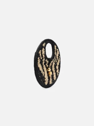 The Spiaggia small round bag Small raffia circle bag