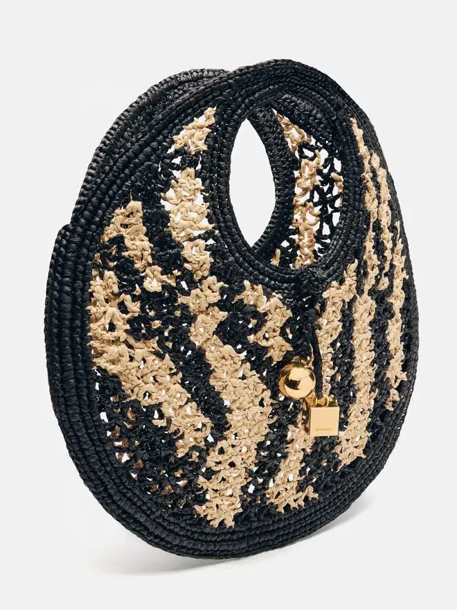 The Spiaggia small round bag Small raffia circle bag The Spiaggia small round bag Small raffia circle bag