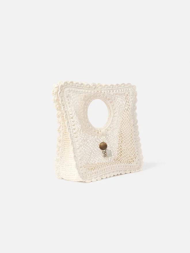 The Spiaggia small square bag Small lace square bag The Spiaggia small square bag Small lace square bag