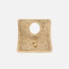 The Spiaggia small square bag Small square raffia bag