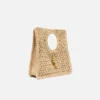 The Spiaggia small square bag Small square raffia bag