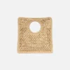 The Spiaggia small square bag Small square raffia bag