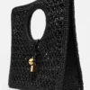 The Spiaggia small square bag Small square raffia bag