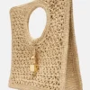 The Spiaggia small square bag Small square raffia bag