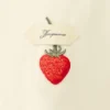 The strawberry t-shirt Logo t-shirt with strawberry patch The strawberry t-shirt Logo t-shirt with strawberry patch