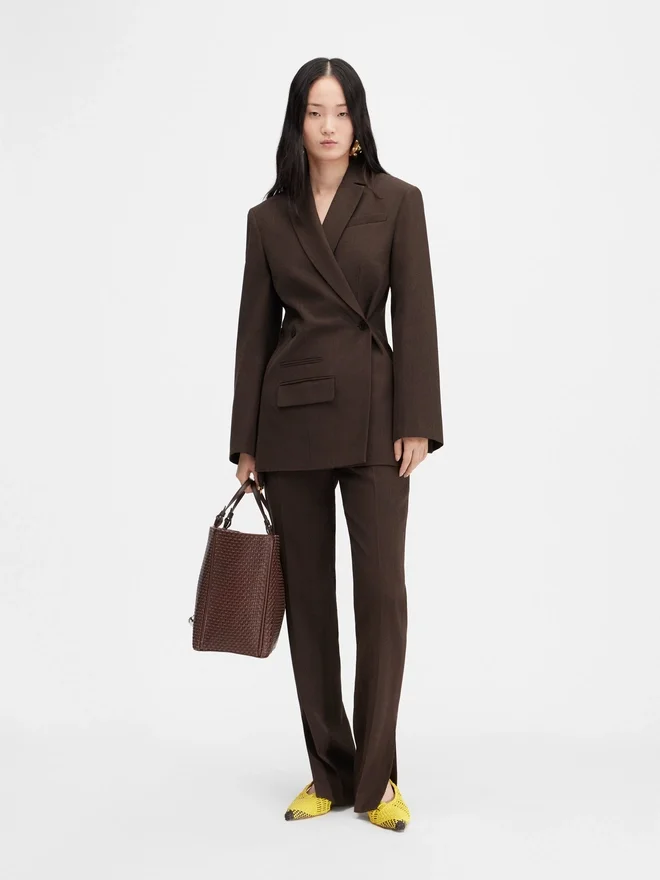The Tibau jacket Asymmetric double-breasted blazer The Tibau jacket Asymmetric double-breasted blazer