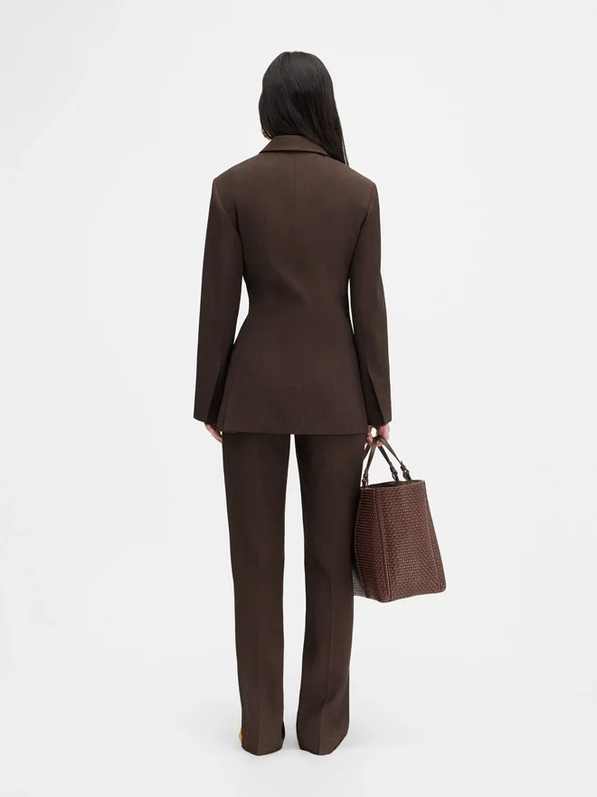 The Tibau jacket Asymmetric double-breasted blazer The Tibau jacket Asymmetric double-breasted blazer