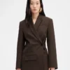 The Tibau jacket Asymmetric double-breasted blazer The Tibau jacket Asymmetric double-breasted blazer