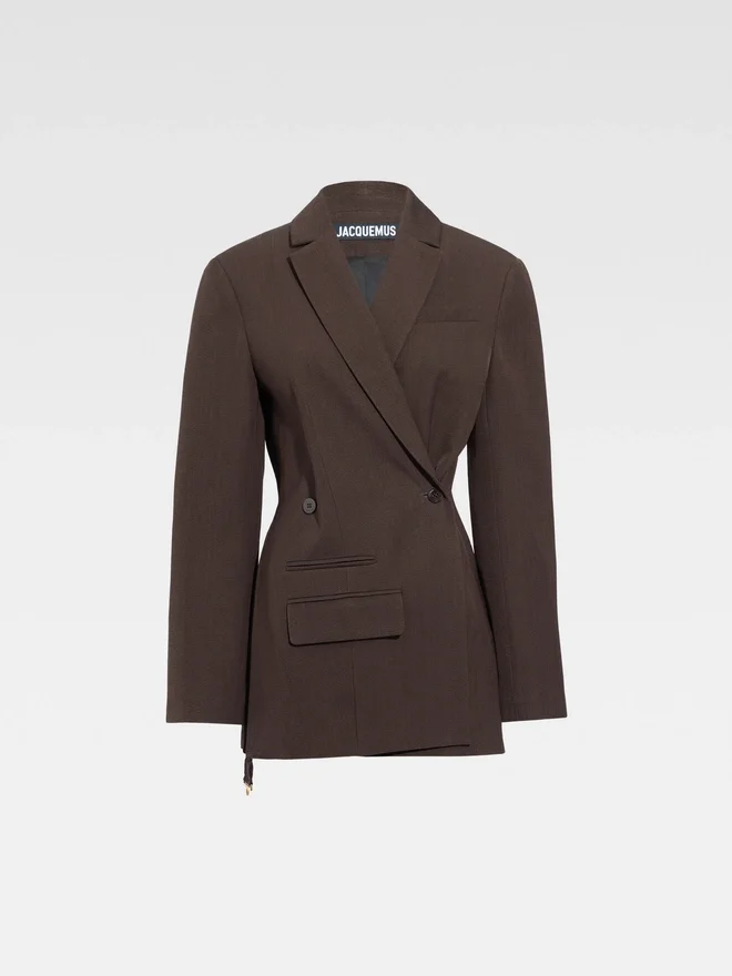 The Tibau jacket Asymmetric double-breasted blazer The Tibau jacket Asymmetric double-breasted blazer