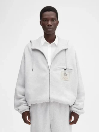 The Torneo hoodie Jacquemus Club logo zipped hoodie