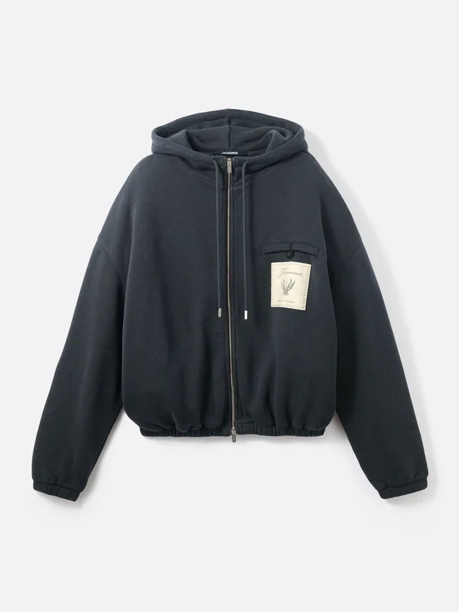 The Torneo hoodie Rosemary label zipped hoodie The Torneo hoodie Rosemary label zipped hoodie