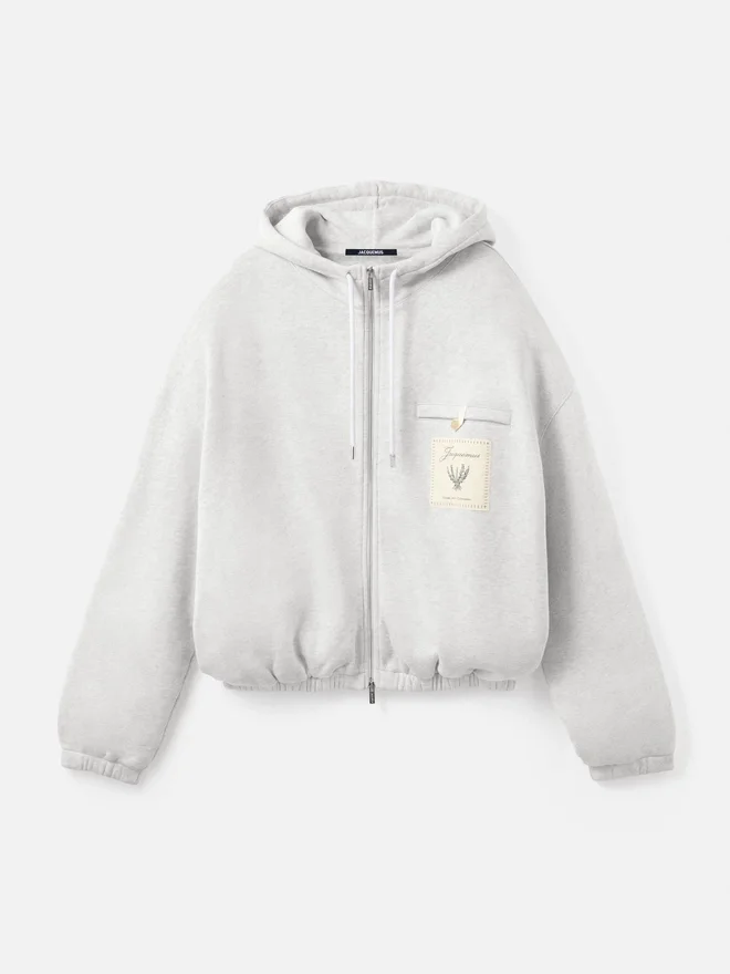 The Torneo hoodie Rosemary label zipped hoodie The Torneo hoodie Rosemary label zipped hoodie