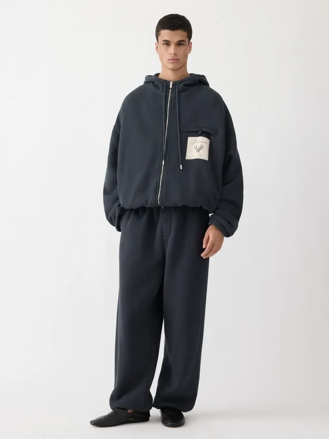 The Torneo hoodie Rosemary label zipped hoodie The Torneo hoodie Rosemary label zipped hoodie