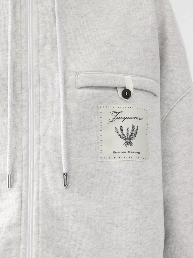 The Torneo hoodie Rosemary label zipped hoodie The Torneo hoodie Rosemary label zipped hoodie