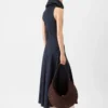 The Triangle de-Nîmes denim dress High stand-collar denim dress The Triangle de-Nîmes denim dress High stand-collar denim dress