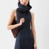 The Triangle de-Nîmes denim dress High stand-collar denim dress The Triangle de-Nîmes denim dress High stand-collar denim dress