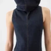 The Triangle de-Nîmes denim dress High stand-collar denim dress The Triangle de-Nîmes denim dress High stand-collar denim dress