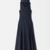 The Triangle de-Nîmes denim dress High stand-collar denim dress The Triangle de-Nîmes denim dress High stand-collar denim dress