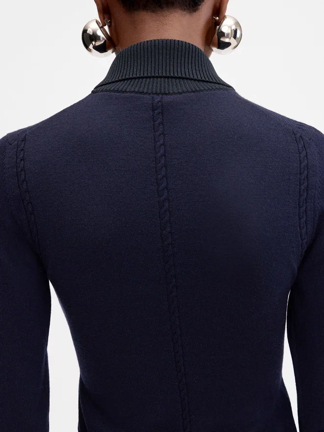 The Tricot knit J logo knit polo The Tricot knit J logo knit polo