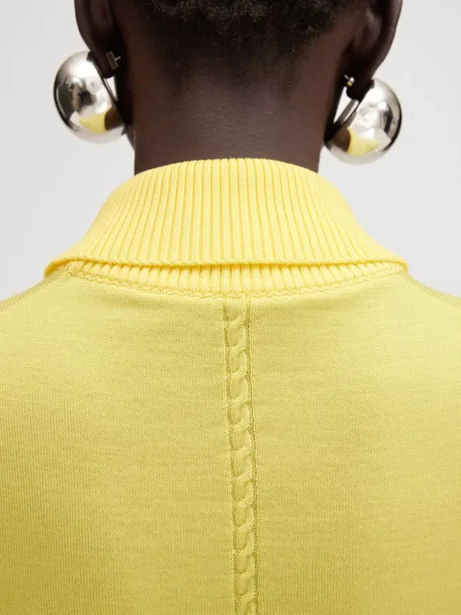 The Tricot knit J logo knit polo The Tricot knit J logo knit polo