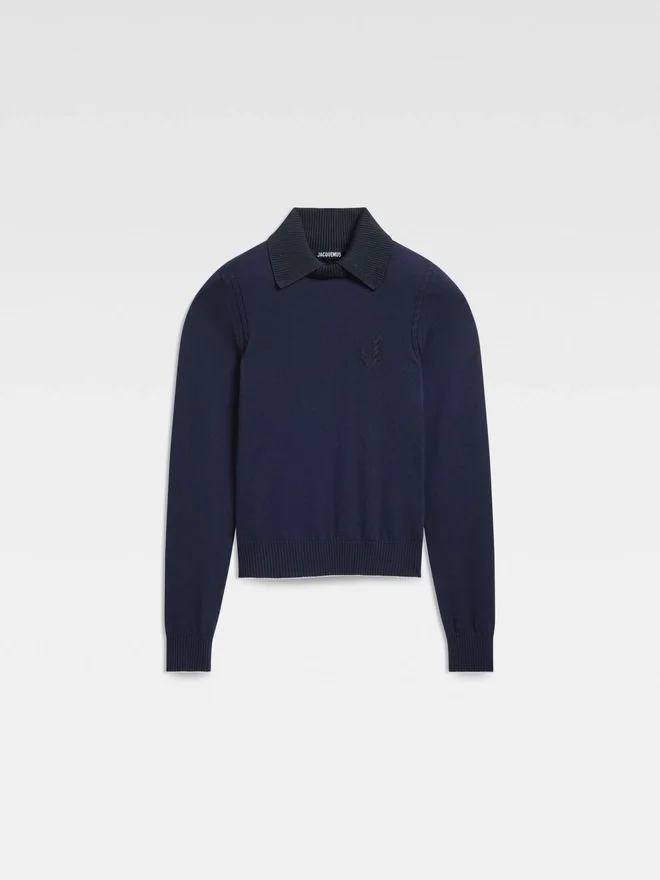 The Tricot knit J logo knit polo The Tricot knit J logo knit polo