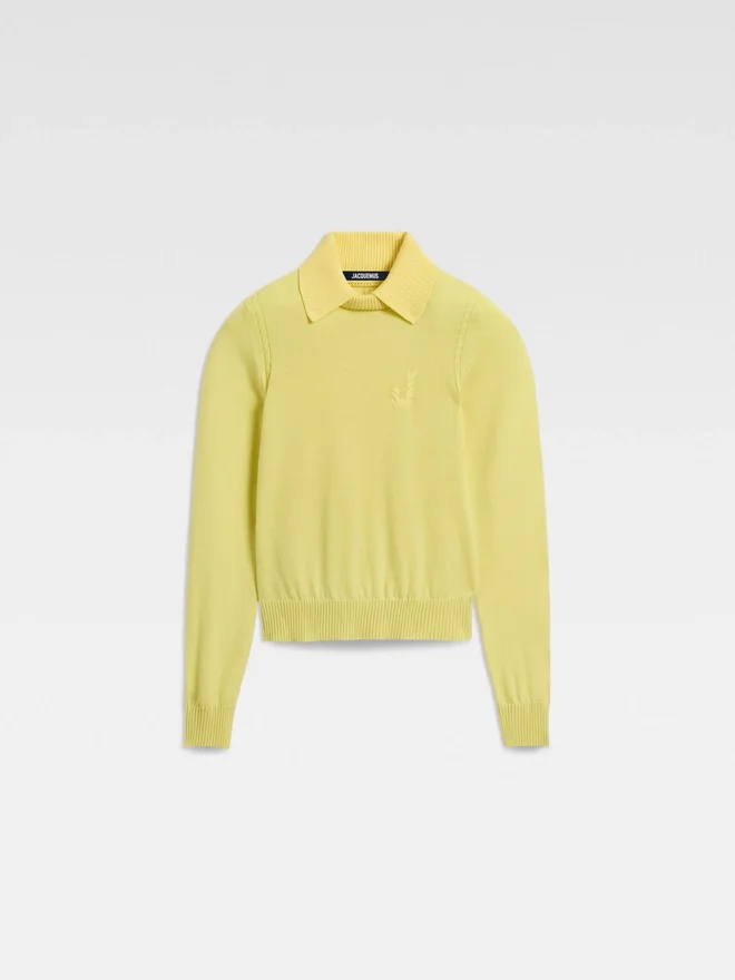 The Tricot knit J logo knit polo The Tricot knit J logo knit polo