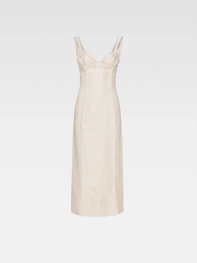 The Valérie dress Frayed fitted dress The Valérie dress Frayed fitted dress