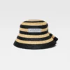 The Vela hat Folded raffia bucket hat The Vela hat Folded raffia bucket hat
