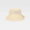 The Vela hat Folded raffia bucket hat The Vela hat Folded raffia bucket hat