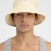 The Vela hat Folded raffia bucket hat The Vela hat Folded raffia bucket hat