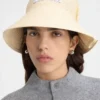 The Vela hat Folded raffia bucket hat The Vela hat Folded raffia bucket hat