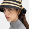The Vela hat Folded raffia bucket hat The Vela hat Folded raffia bucket hat