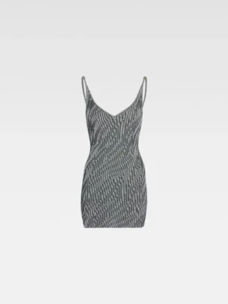 The Zebra mini knit dress Zebra jacquard mini dress