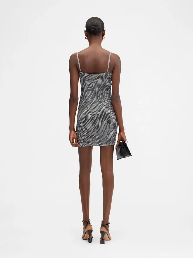 The Zebra mini knit dress Zebra jacquard mini dress The Zebra mini knit dress Zebra jacquard mini dress
